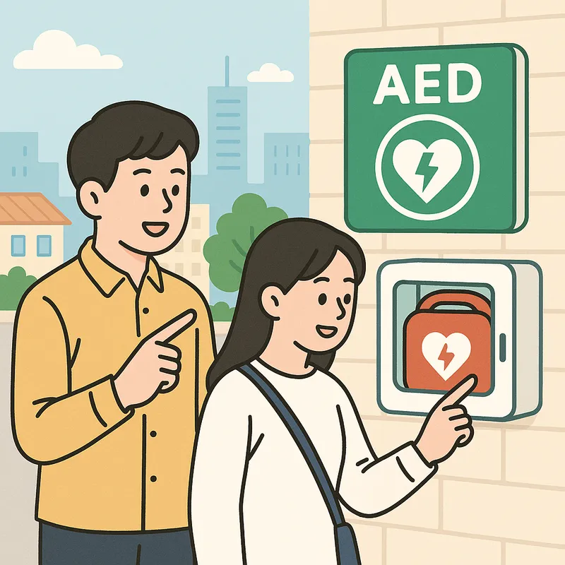 주변 AED 찾기와 사용법 안내